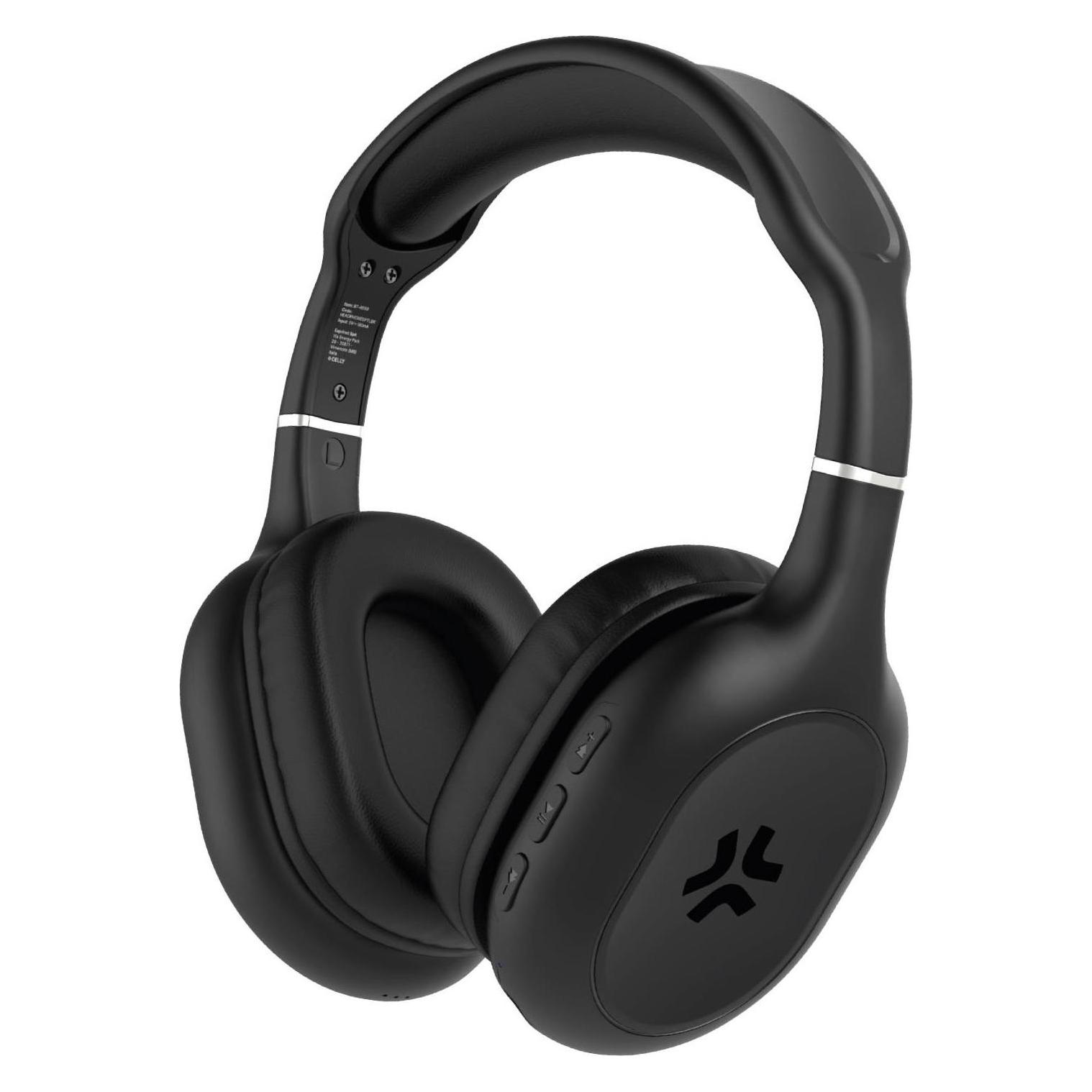 Celly Kabellose Over-Ear-Kopfhörer (Kabellos) (HEADPHONESPTLBK)