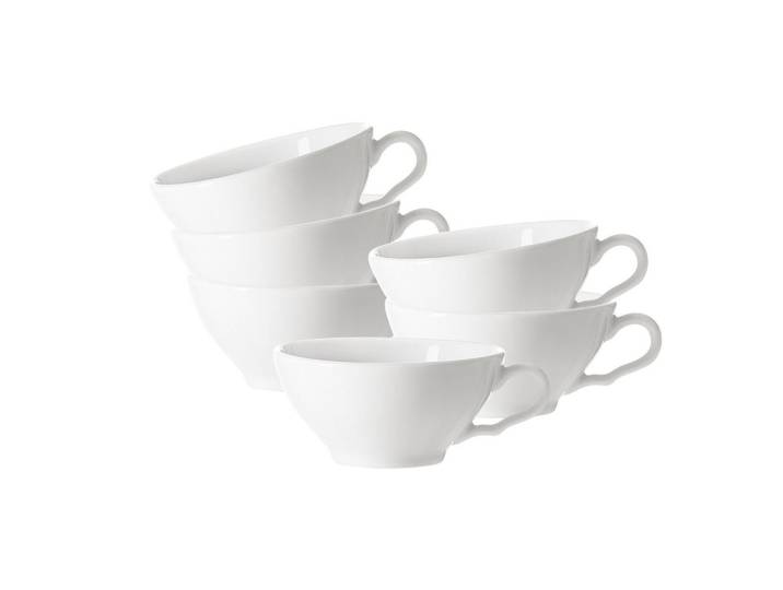 Ritzenhoff Breker Teetassen Ostfriese Weiß 100 ml 6er Set, Keramik, Rund, Geschirr, Tassen, Teetassen