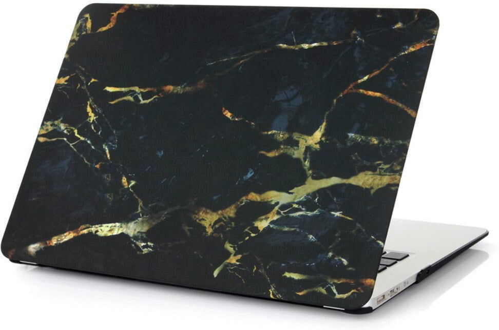 INCOVER Macbook Air 11.6 Inch Marmor Cover - Sort/guld