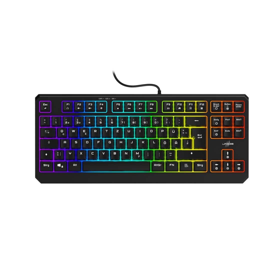 Urage RGB-LED Gaming Tastatur USB Exodus 220 TKL (Schwarz) 00217818