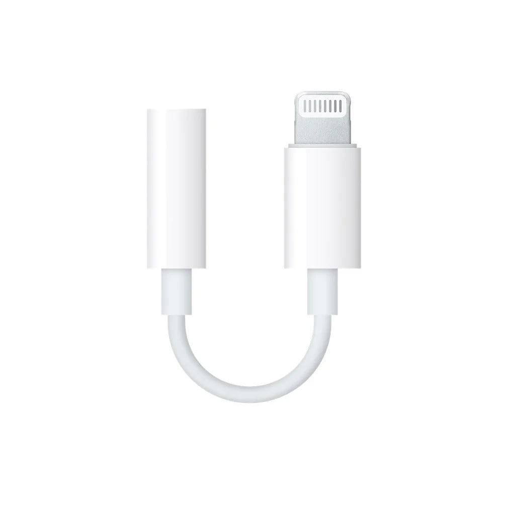 Apple Lightning-naar-mini-jack-adapter Wit