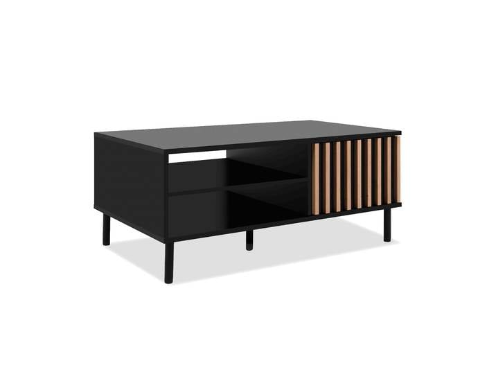 Finori Monza 55A Couchtisch 110,5x47x 67cm Schwarz / Artisan Oak