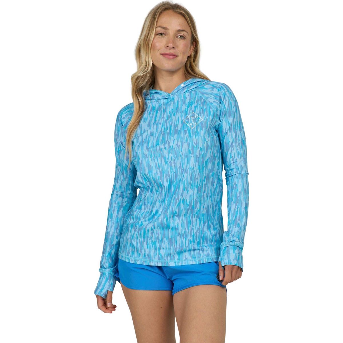 Salty Crew Apex Sunshirt pool blue (POOL) XS 20135655W-POOL-XS