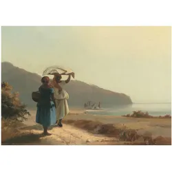 FOTOTAPETE 208x146 cm - Ein Spaziergang am Meer