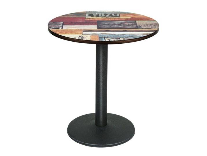 JEOBEST Table de Bar Table de Salle à Manger Industriel Rétro Meuble Terrasse Jardin Salon Cuisine Bistro Brasserie