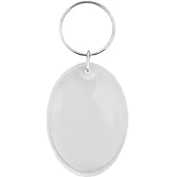 CombiCraft Foto Schlüsselanhänger Oval groß, 40x45mm - 10 Stück