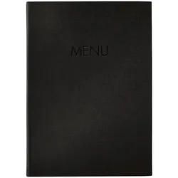 Sigel Speisekarten-Mappe MENU A4 1 Stück schwarz, 24x34 cm