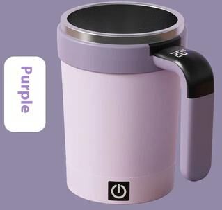 Uplift Picks Smart Self Stirring Coffee Mug With Temperature Display And Magnetic Mixing purple 301 400 Ml