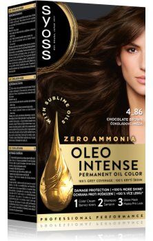 Syoss Oleo Intense cor para cabelo permanente com óleo tom 4_86 Chocolate Brown 1 un.. Oleo Intense