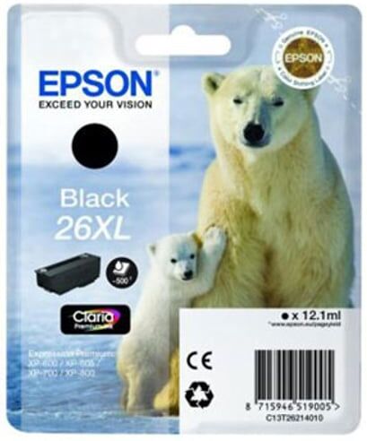 Epson 26 XL (T2621) tinteiro preto XL