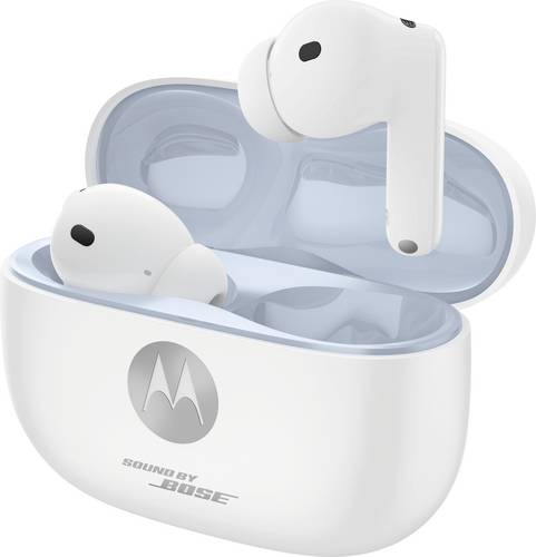 Motorola moto buds 2 plus In Ear Kopfhörer Bluetooth Stereo High-Resolution Audio, Mikrofon-Rauschunterdrückung, Noise Cancelling Ladecase, Head