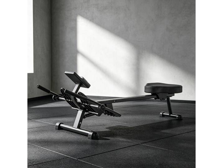 SPORTNOW Rameur Hydraulique 12 Niveaux Écran LCD Noir 130kg