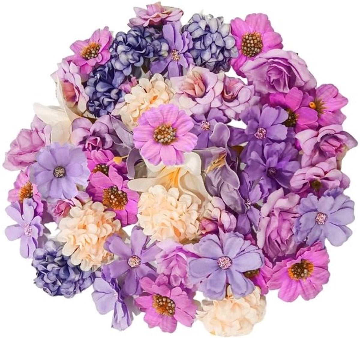 Dailygoods Kunstbloemen 40 stuks voor binnen en bruidsboeketten