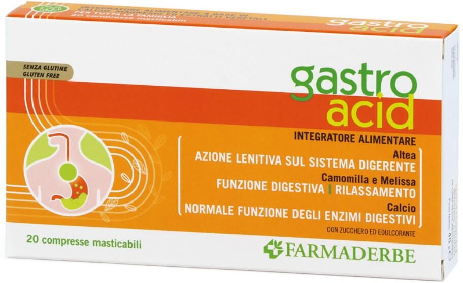FARMADERBE Srl GASTRO ACID 20CPR MASTIC