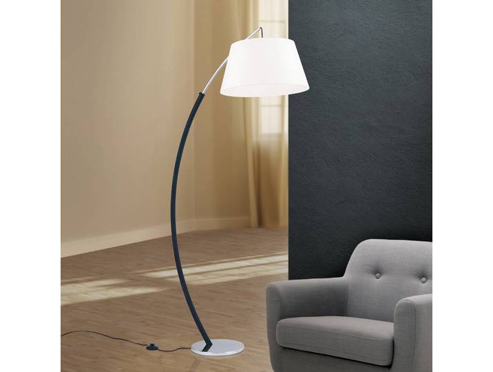 ORION Bogenlampe Philipp, chrom / silber, für Wohn- / Esszimmer, Metall, Modern, Stehlampe