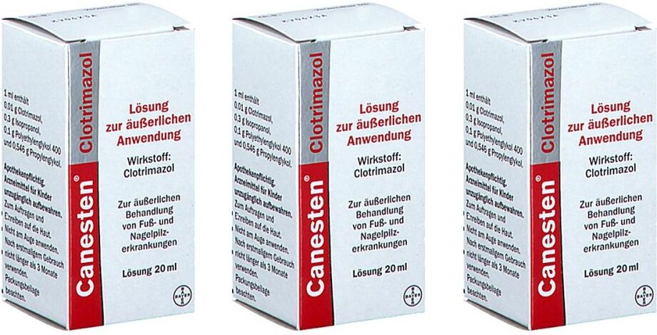 Canesten Clotrimazol Lösung zur äußerlichen Anwendung 3x20ml