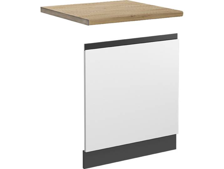 Façade Vicco R-Line Blanc 60cm J-Shape\, PT Chêne\, Model 45388