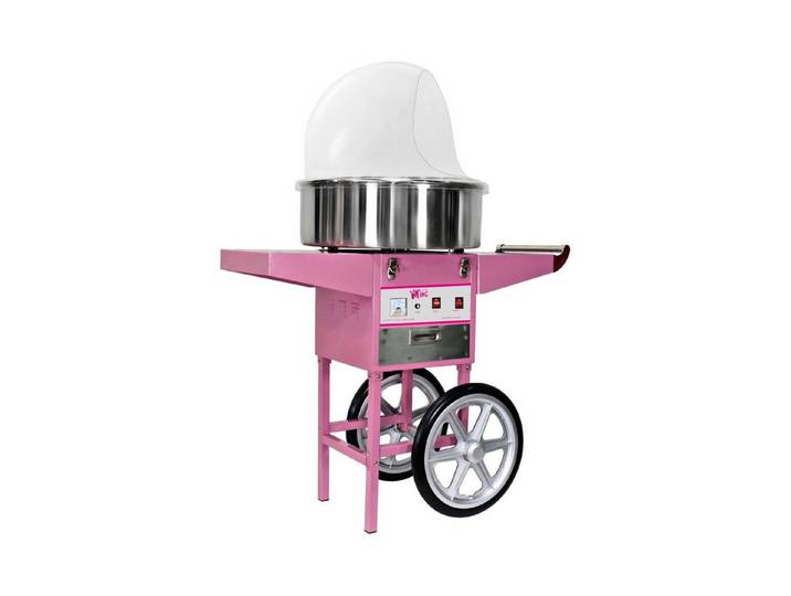 Royal Catering Zuckerwattemaschine Zuckerwattegerät mit Wagen 52 cm rosa, verschiedene Größen