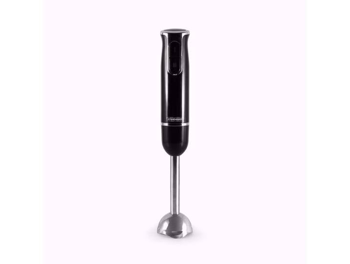 KitchenCook Mixeur plongeant Hand X noir avec pied en acier inoxydable