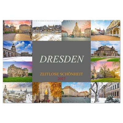 Dresden - zeitlose Schönheit (Wandkalender 2027 DIN A2 quer), CALVENDO Monatskalender