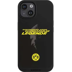 Nivocase Handyhülle für Apple iPhone 15 Hülle NIVOpure Case Schwarz BVB Borussia Dortmund Marco Reus (Apple iPhone 15), Smartphone Hülle, Schwarz