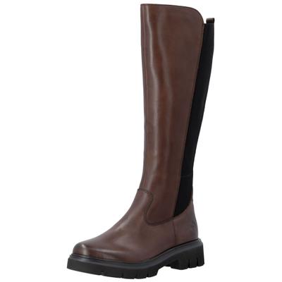 Stiefel REMONTE "Remonte Stiefel Leder/Textil", Damen, Gr. 38, Textil, braun (braun, schwarz), Leder, Textil, Schuhe Stiefel