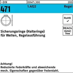 Sicherungsring DIN 471 32x 1,5 1.4122 Regelausf. 25 Stück