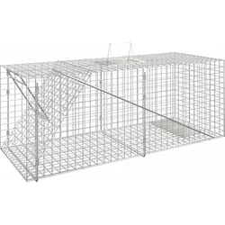 vidaXL Lebendfalle 64,5x25x26,5 cm Verzinktes Eisen