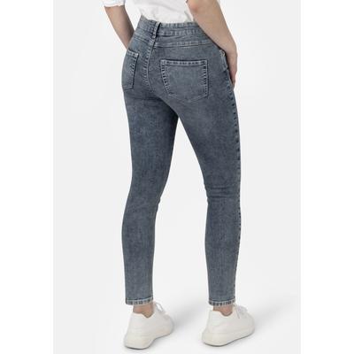 5-Pocket-Jeans STOOKER WOMEN "Rio bluegrey Skinny Fit Jeans", Damen, Gr. 40, Länge 30, blau (light blaugrau), Denim/Jeans, 83% Baumwolle, 16% Polyester, 1% Elasthan, skinny fit 7/8-Länge, Jeans 5-Pocket-Jeans, Skinny Fit Casual Clean Wash Denim...