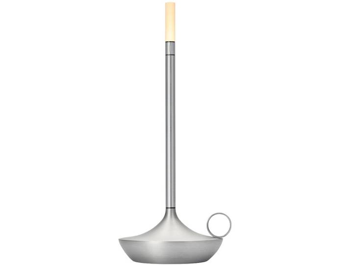 Graypants Tischlampe Wick Aluminium Acryl H 26 cm 35 lm - LED - Lichtfarbe: Warmweiss - LED Energiesparlampen