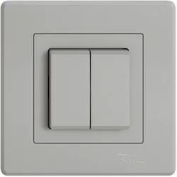 Feller, Lichtschalter + Storenschalter, Smart Light Control für Philips Hue, Light grey