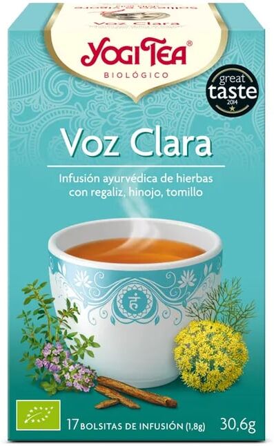 Yogi Tea VOZ CLARA BIO 17 Infusões