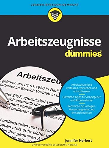 Jennifer Herbert - Arbeitszeugnisse für Dummies - Preis vom 11.10.2026 03:10:56 h