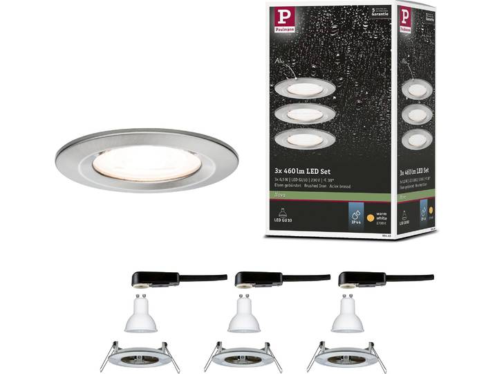 Paulmann LED encastré Nova set de base rigide