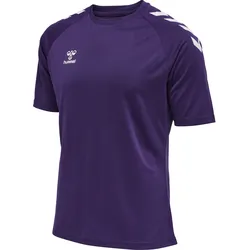 HUMMEL hmlCORE XK CORE POLY T-SHIRT S/S acai/white XL