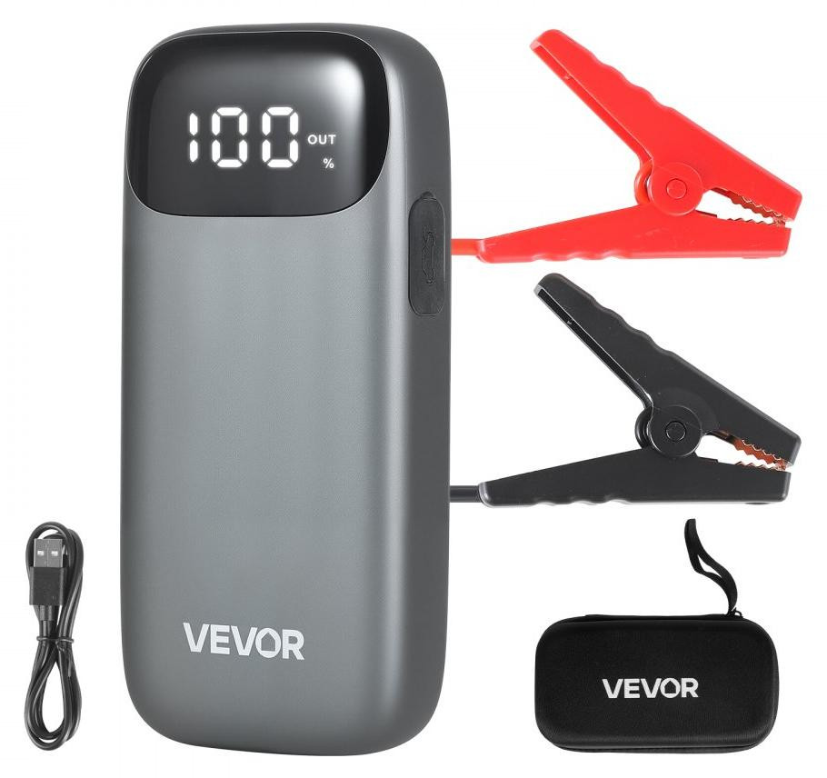 Selius Startbooster Auto Accu 6000 A - 26800 mAh Powerbank - Lithium Batterij - Compact