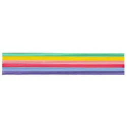 Verzierwachsstreifen, pastell, 20 cm, 18 Stück