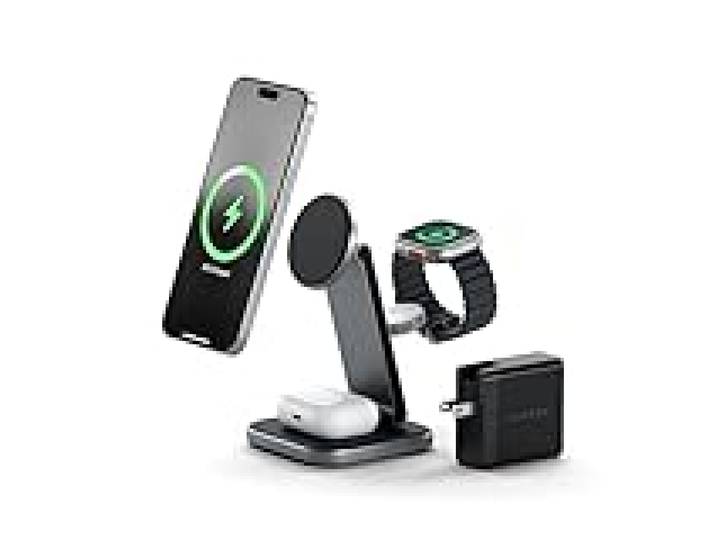 SATECHI Station de Charge sans Fil 3 en 1 Qi2, Charge Magnétique 15W
