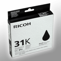 Ricoh Gel Cartridge 405688 GC-31K schwarz Standard Cap. OEM