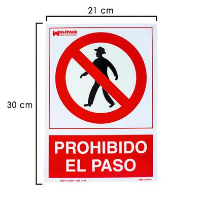El Paso Betreten verboten Schild 30x21 cm.
