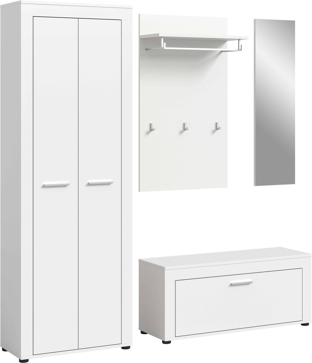 Furnilux Jam kledingkastcombinatie wit melamine B/D/H: 35 x 184 x 191 cm