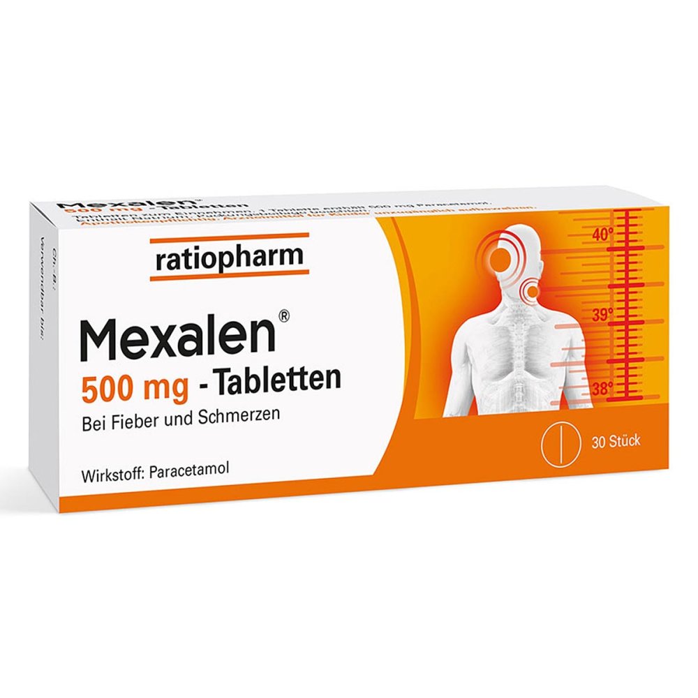 RATIOPHARM ARZNEIMITTEL VERTRIEBS GMBH Mexalen 500 mg Tabletten 08200005