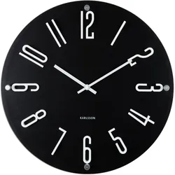 Karlsson, Wanduhr, Wall clock Esencia Elevated black