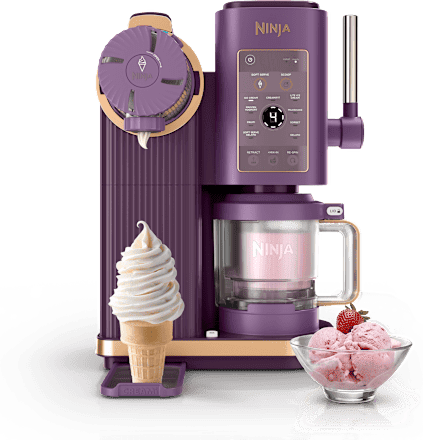 Machine à crèmes glacées et glaces à l’italienne 13-en-1 Ninja CREAMi Scoop & Swirl - Framboise Violet   NC701EUPU   par SharkNinja