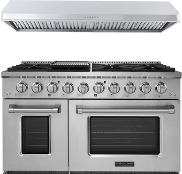 Proline Range Hoods "Proline 48"" Dual Fuel Range + Hood Bundle   Save 10%"