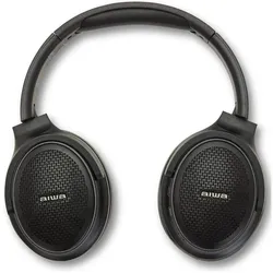 Aiwa HST-250BT Bluetooth On-Ear Headphone with HyperBass, Black EU (NC, 12 h, Kabelgebunden, Kabellos), Kopfhörer, Schwarz