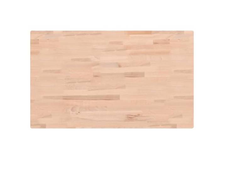 vidaXL Tischplatte 100x60x4 cm Rechteckig Massivholz Buche