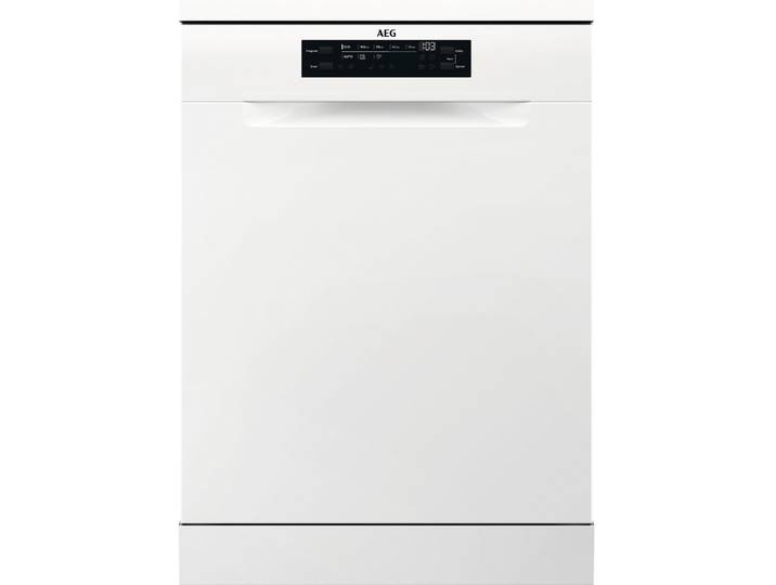 AEG Standgeschirrspüler FFB6491AZW , Energieeffizienz: C, silber (weiß), B:59,8cm H:85cm T:62,2cm, Geschirrspüler, SatelliteClean - bessere Sprühreichweite, Standgeschirrspüler