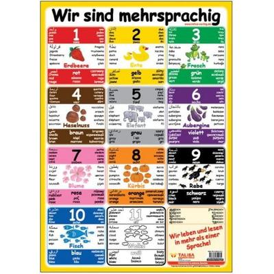 Multilinguales LernPOSTER 'Wir sind mehrsprachig'; Sonstige von Aylin Keller, TALISA Kinderbuch Verlag, 978-3-939619-47-5