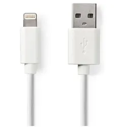 Nedis CCGB39300WT10 Sync- & Ladekabel USB  Lightning, 1 Meter, USB 2.0-Standard
